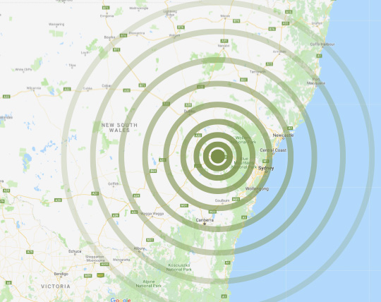 Region map for Bathurst