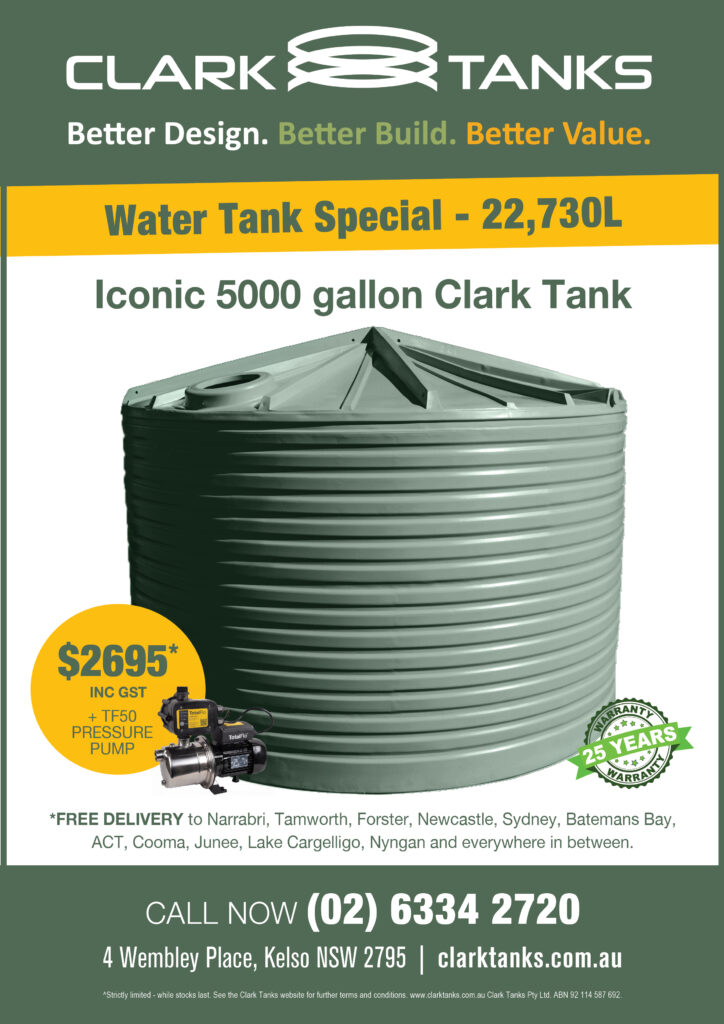 Bathurst Specials Clark Tanks Poly Water Tanks